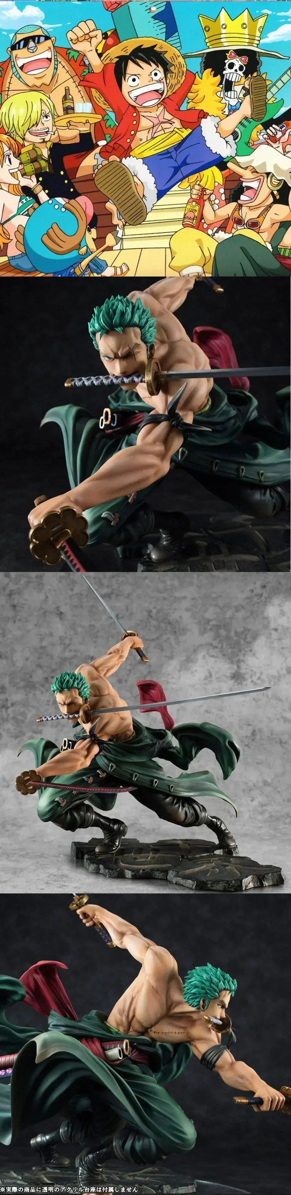 Zoro Three-Blade Anime Figure